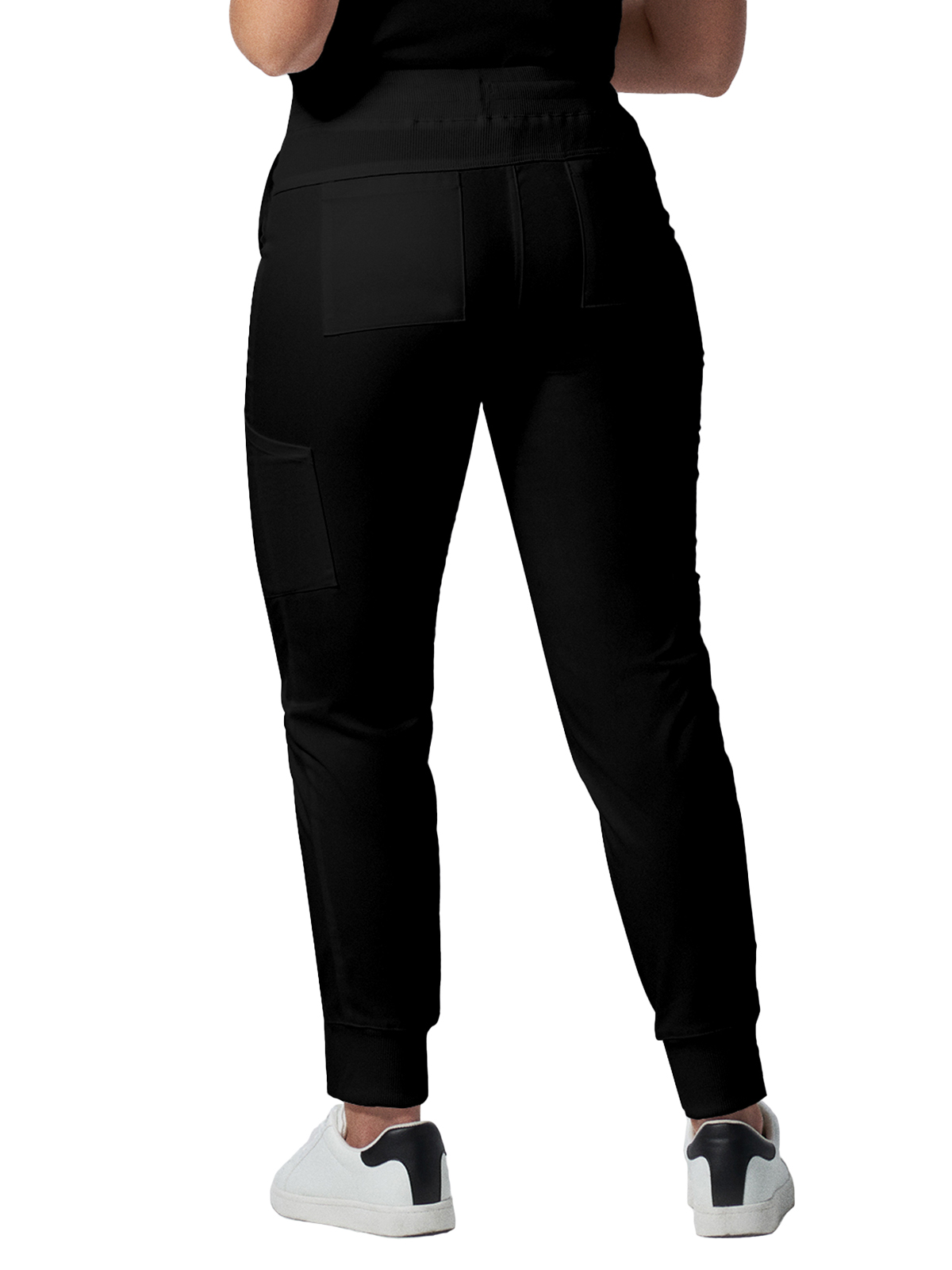 Landau - ProFlex - Women's Six-Pocket Mid-Rise Elastic-Back Waist Jogger Pant 12