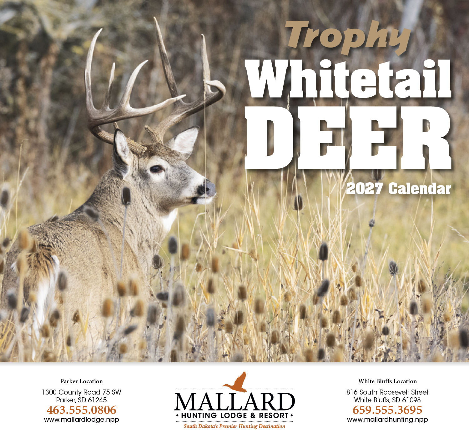 HotLine® Products Trophy Whitetail Deer Appointment Calendar - Stapled 26