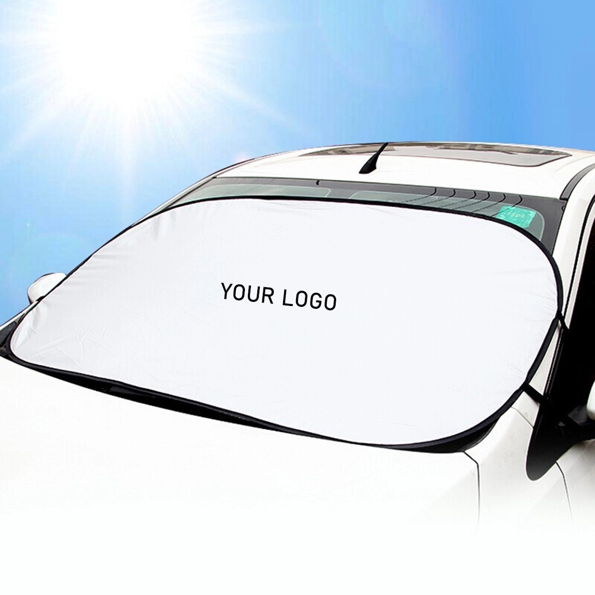 Car Sun Shade With Small Pouch 2