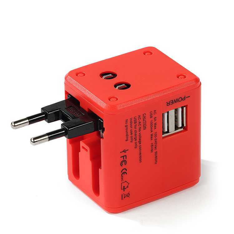 Travel Adapter With Dual USB 5