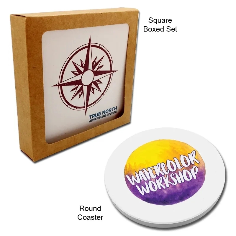 Sandstone Set of 2 UV Coasters 1