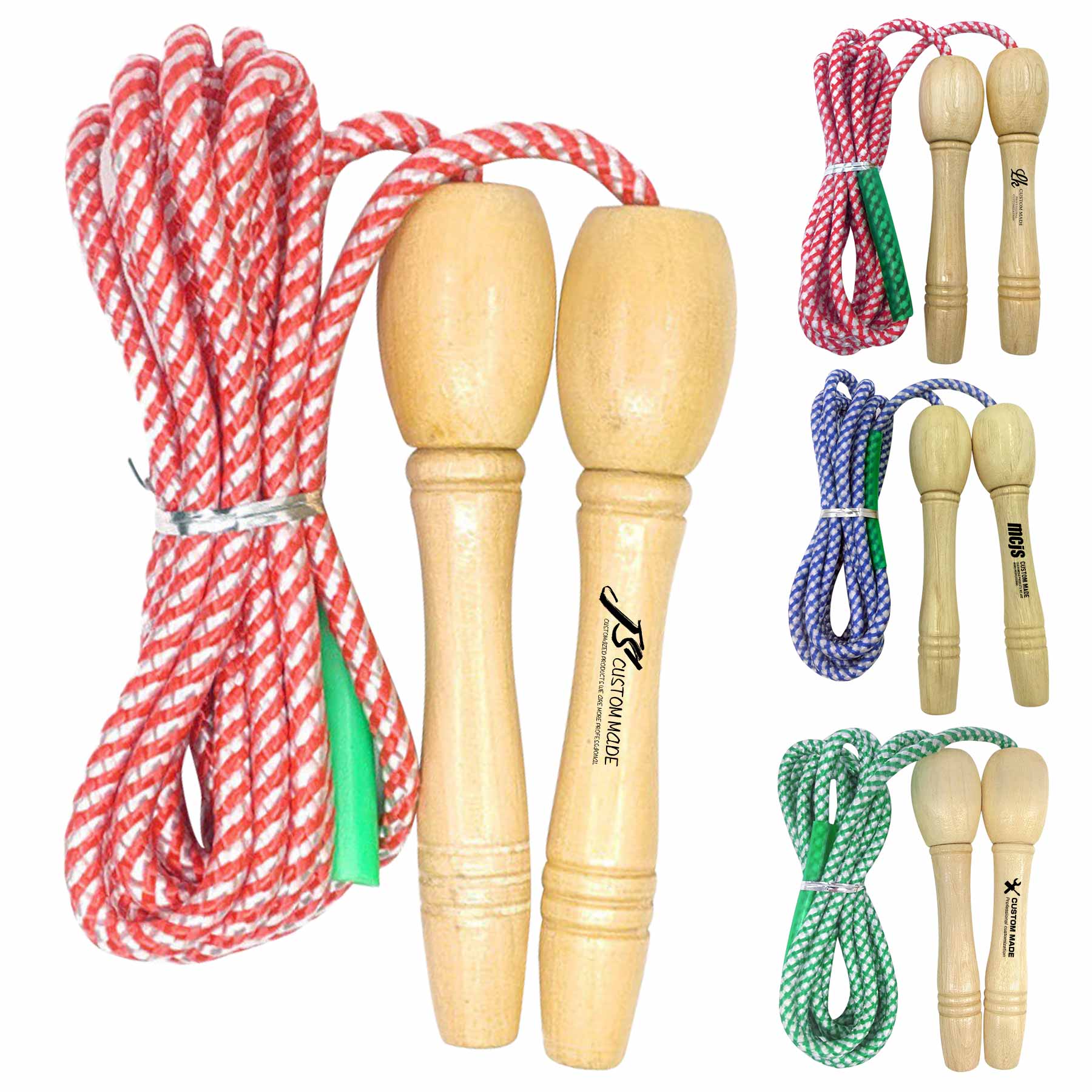 Wooden Handle Exercise Jumping Rope 2