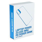 Laptop Power 20,000 mAh PD Power Bank with Cables 45