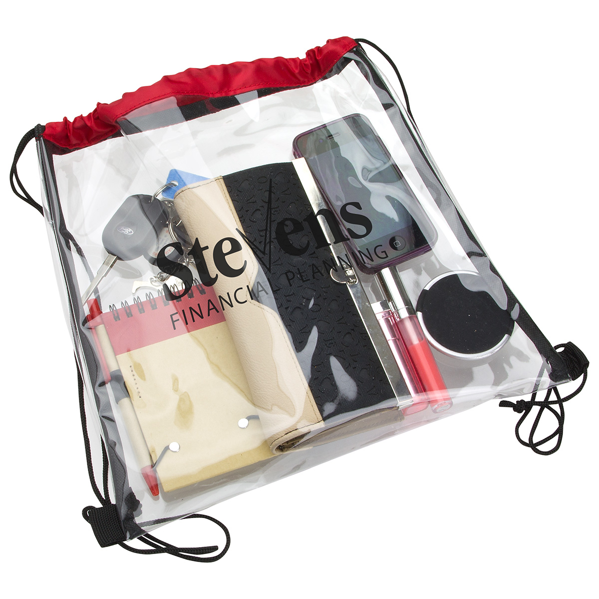 Clear Vinyl Bag with Drawstring 5