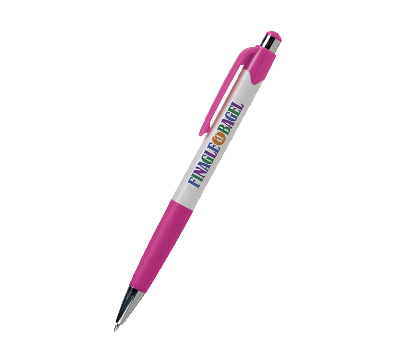 White Barrel Grip Pen 5