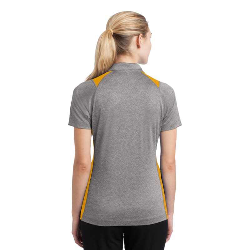 Sport-Tek Women's Heather Colorblock Contender Polo. 13