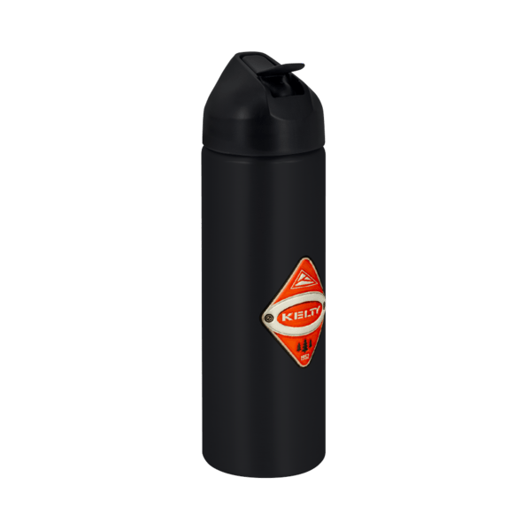EasyFlow Recycled Aluminum Bottle w Straw Lid, custom water bottle with logo imprint 88