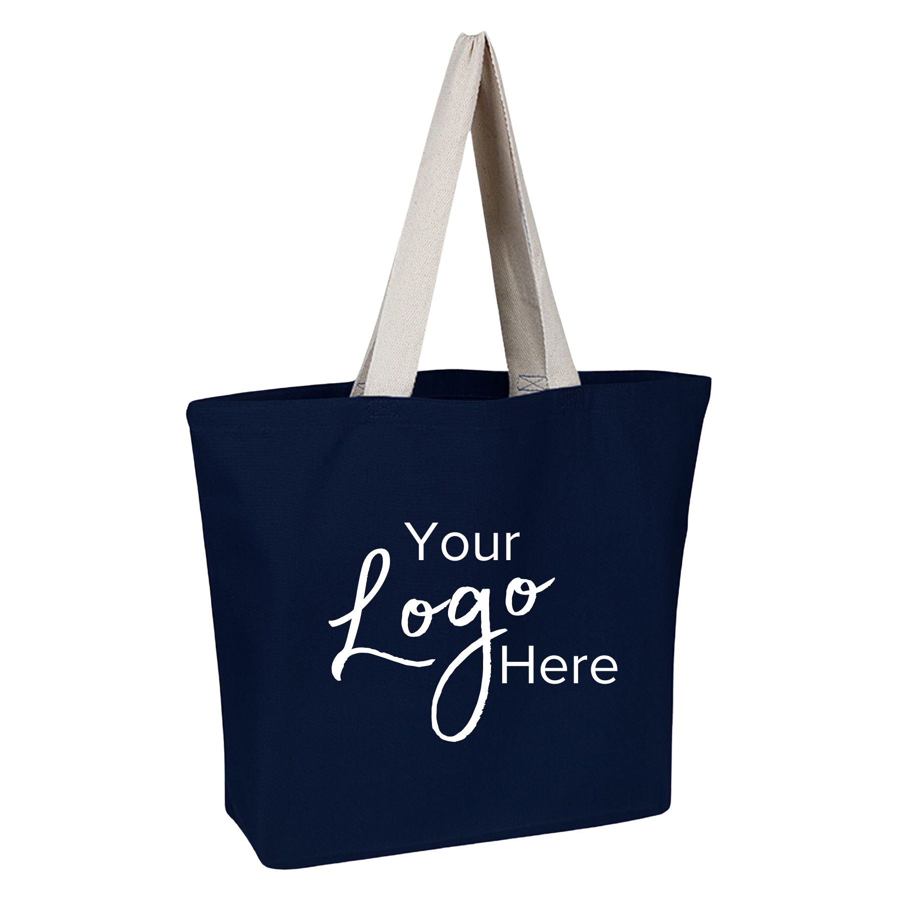 Canvas Beach 20"W x 15"H x 5" Gusset Bag, custom tote bag with logo imprint 9
