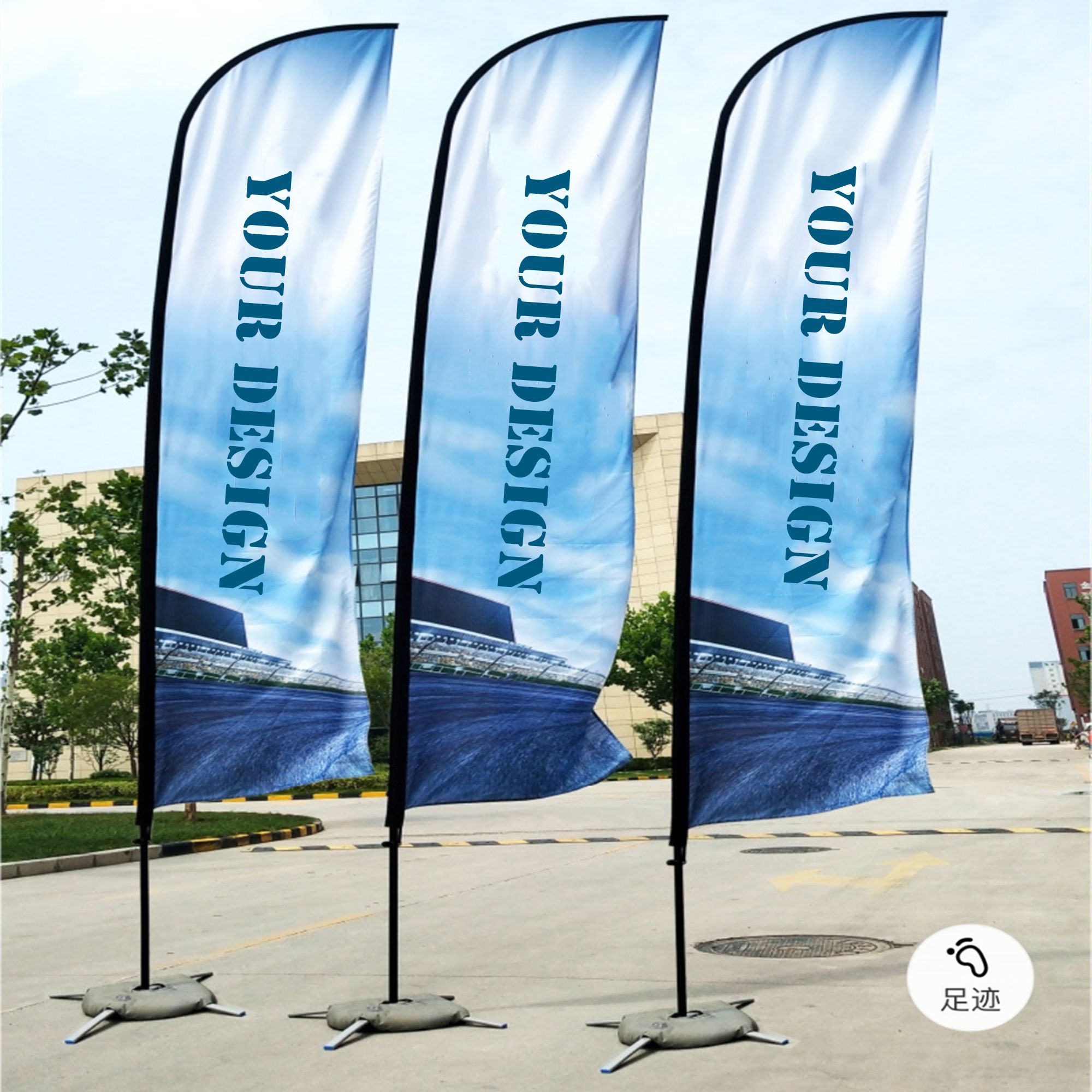 Knife-type Advertising Flag With Pole Kit 5