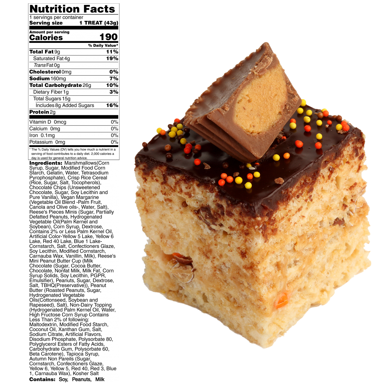 12 handmade marshmallow crispy rice treats and 4 individually wrapped crispy rice donuts 10