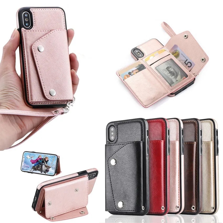 Wallet Folio Phone Leather Case 4