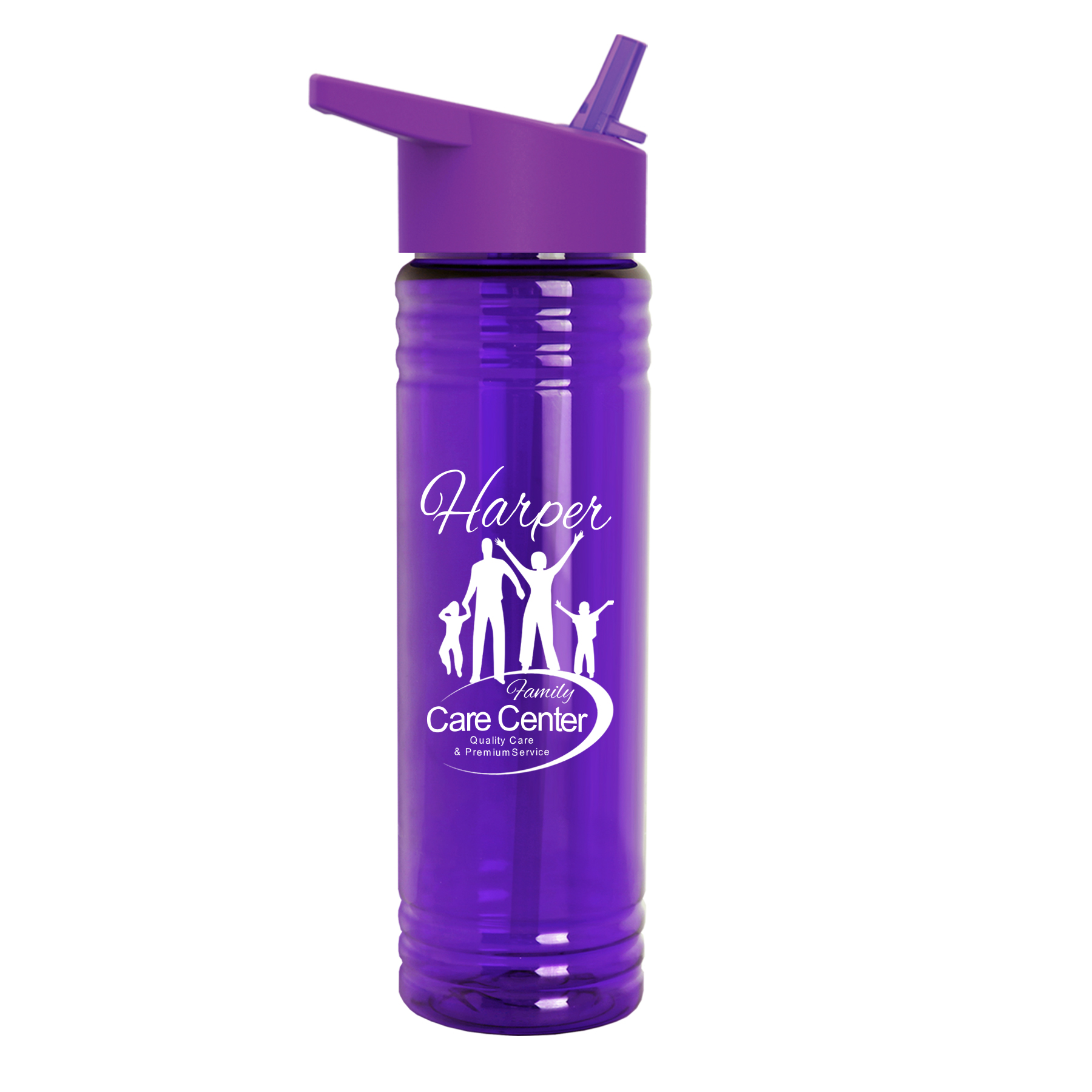 Garyline® Slim Fit Bottle with Flip-Straw Lid - 24 oz. 114