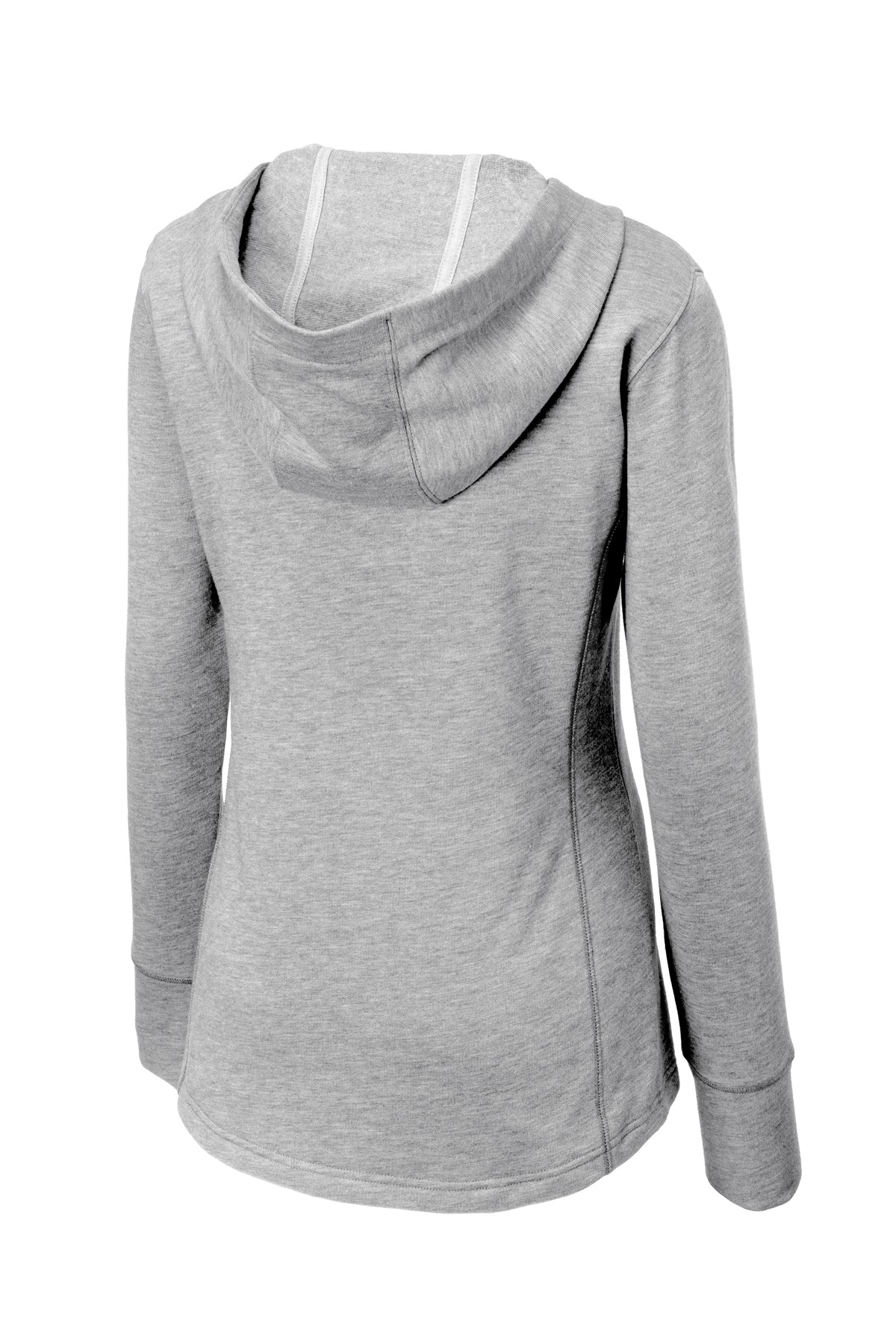 Sport-Tek Women's PosiCharge Tri-Blend Wicking Fleece Hooded Pullover. LST296, custom hoodie or sweatshirt with logo imprint 6