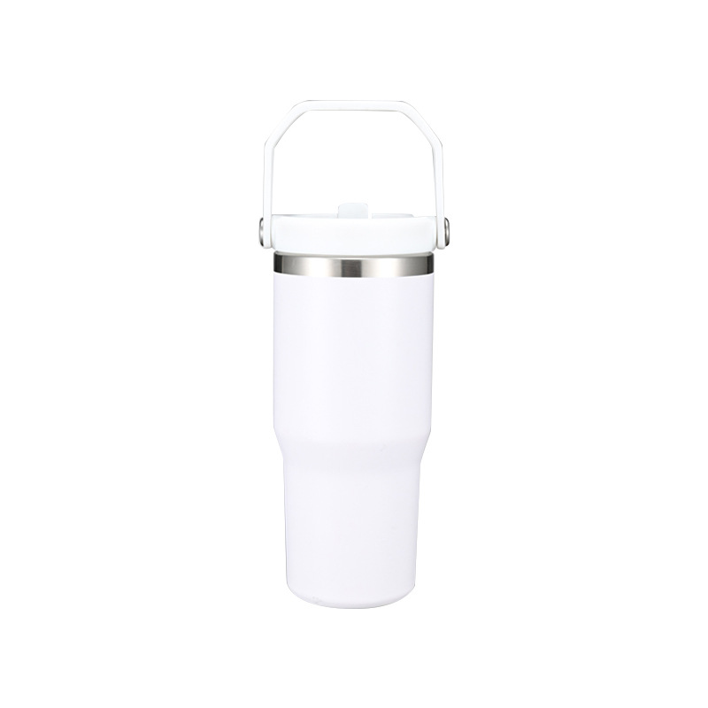 20 Oz. Vacuum Tumbler w/ Handle & Flip Straw Lid 9
