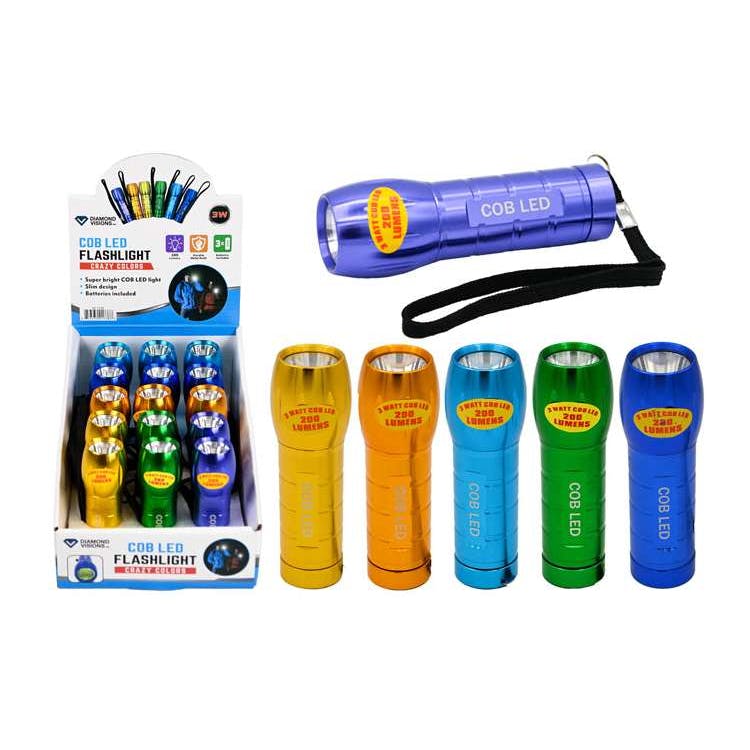COB LED Flashlight Assorted Bright Colors 2