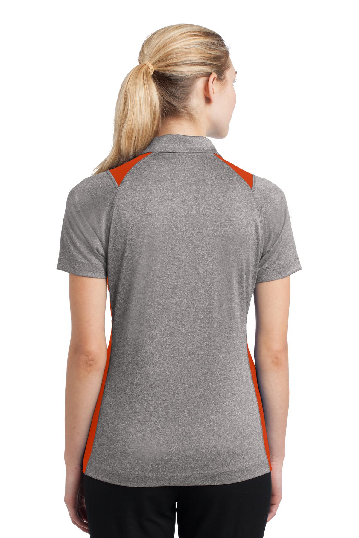Sport-Tek® Women's Heather Colorblock Contender Polo 19