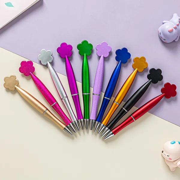 Branded flower shaped top pen 1