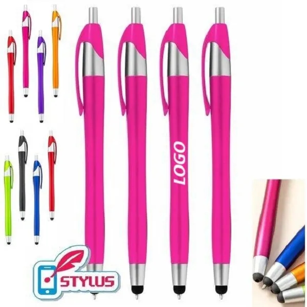 Breast Cancer Awareness Pink Stylus Click Pens 5