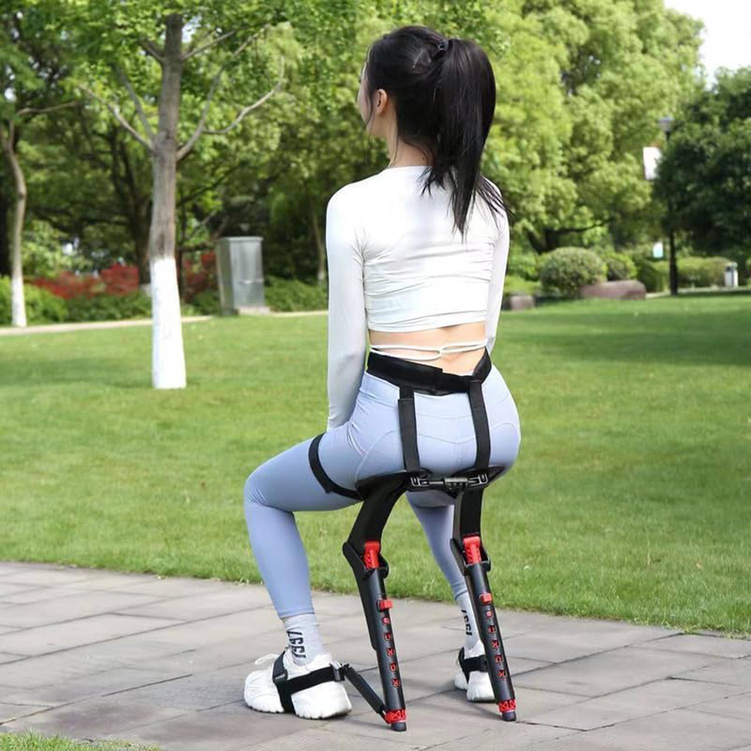 Portable Leggings Adjustable Folding Stool 4