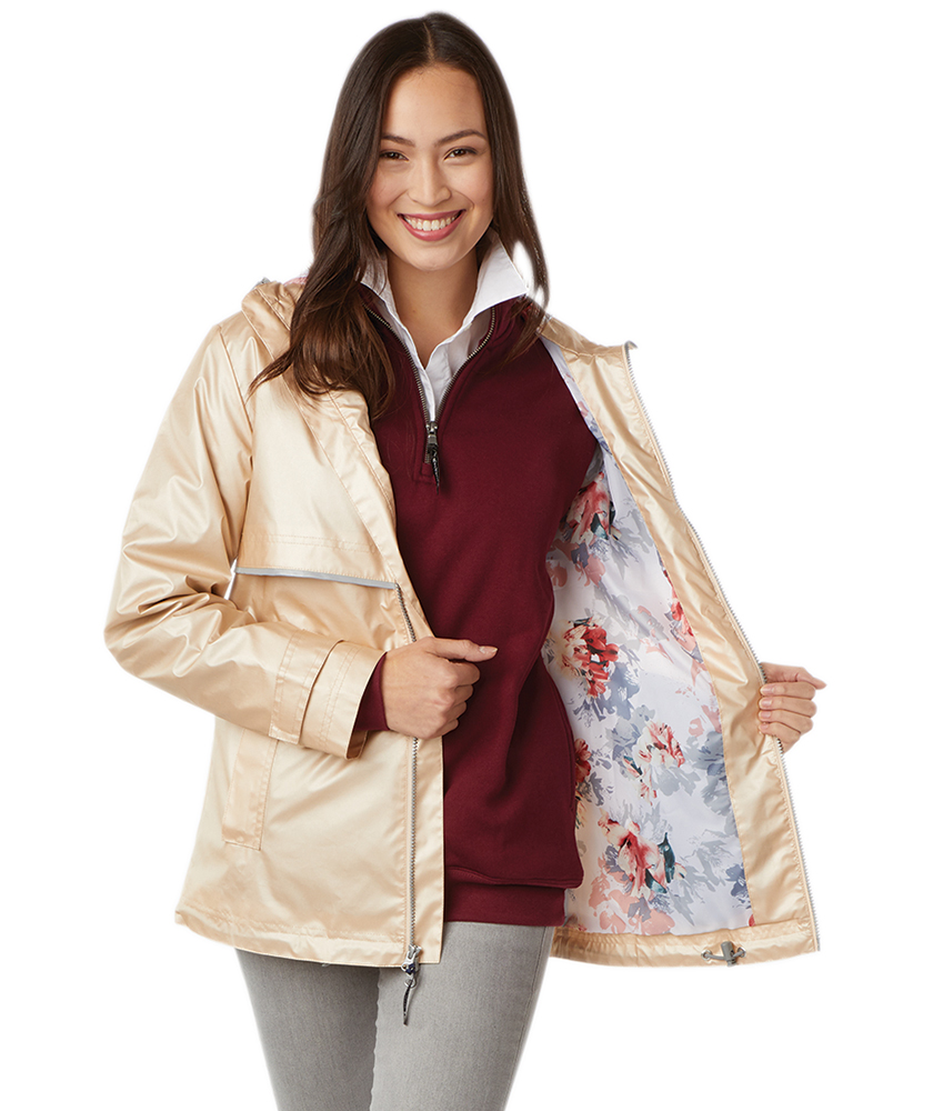 Women's New Englander Rain Jacket With Printed Lining
