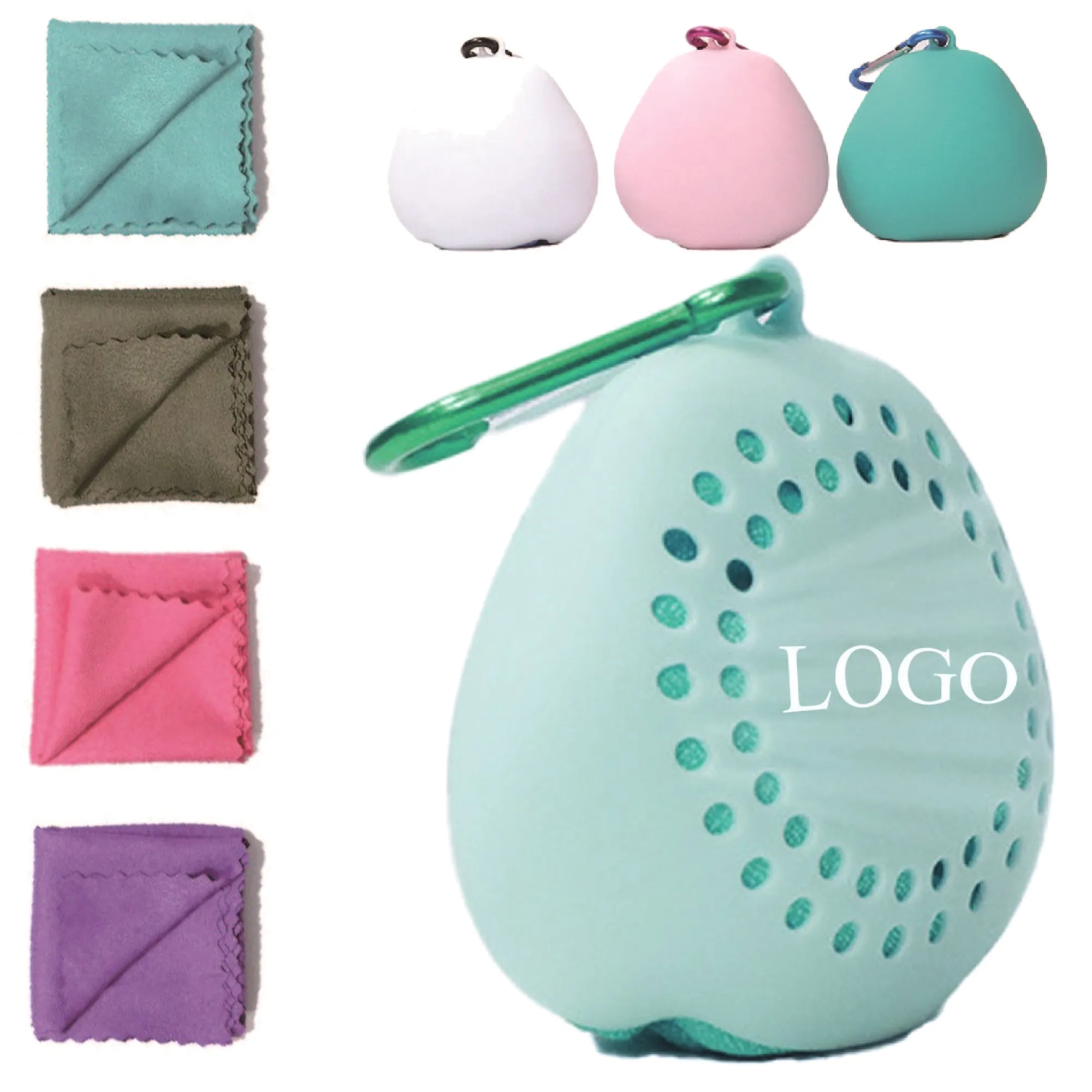 Soft Micro Fiber Towels W/Silicone Case 2