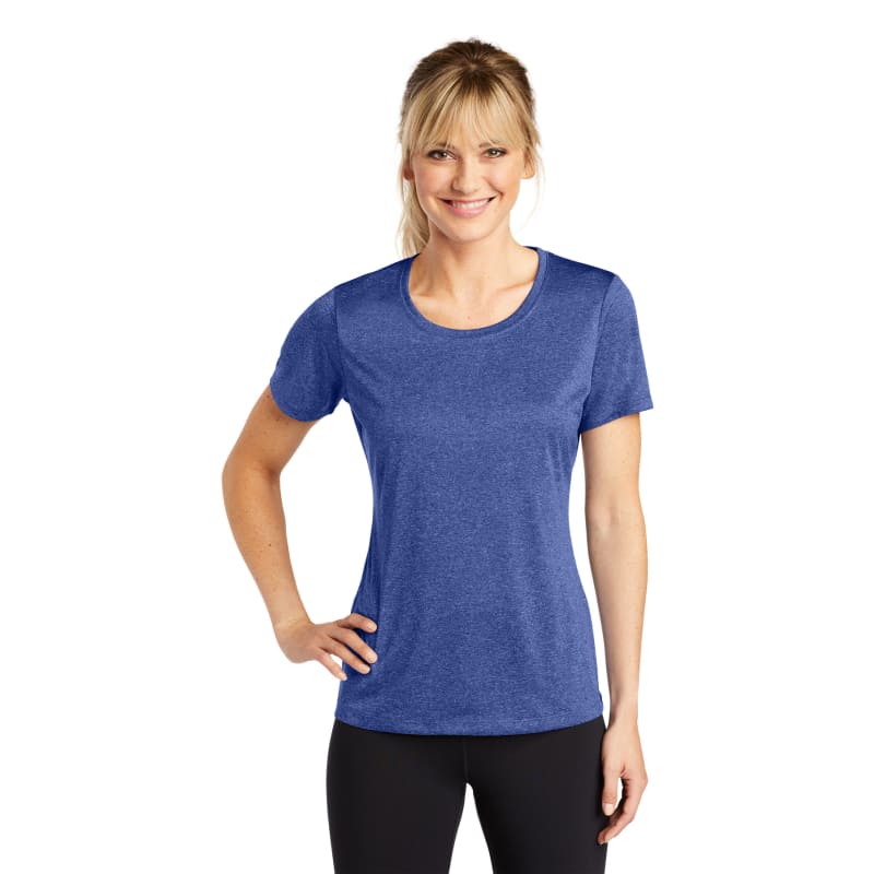 Sport-Tek Women's Heather Contender Scoop Neck Tee. 40