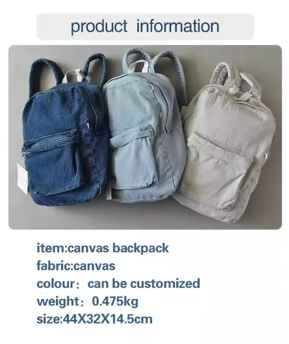 Canvas Backpack College 4