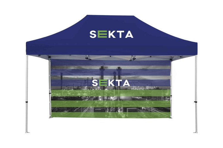 15'ft Full Tent Wall Only - 2 Side Imprint 2