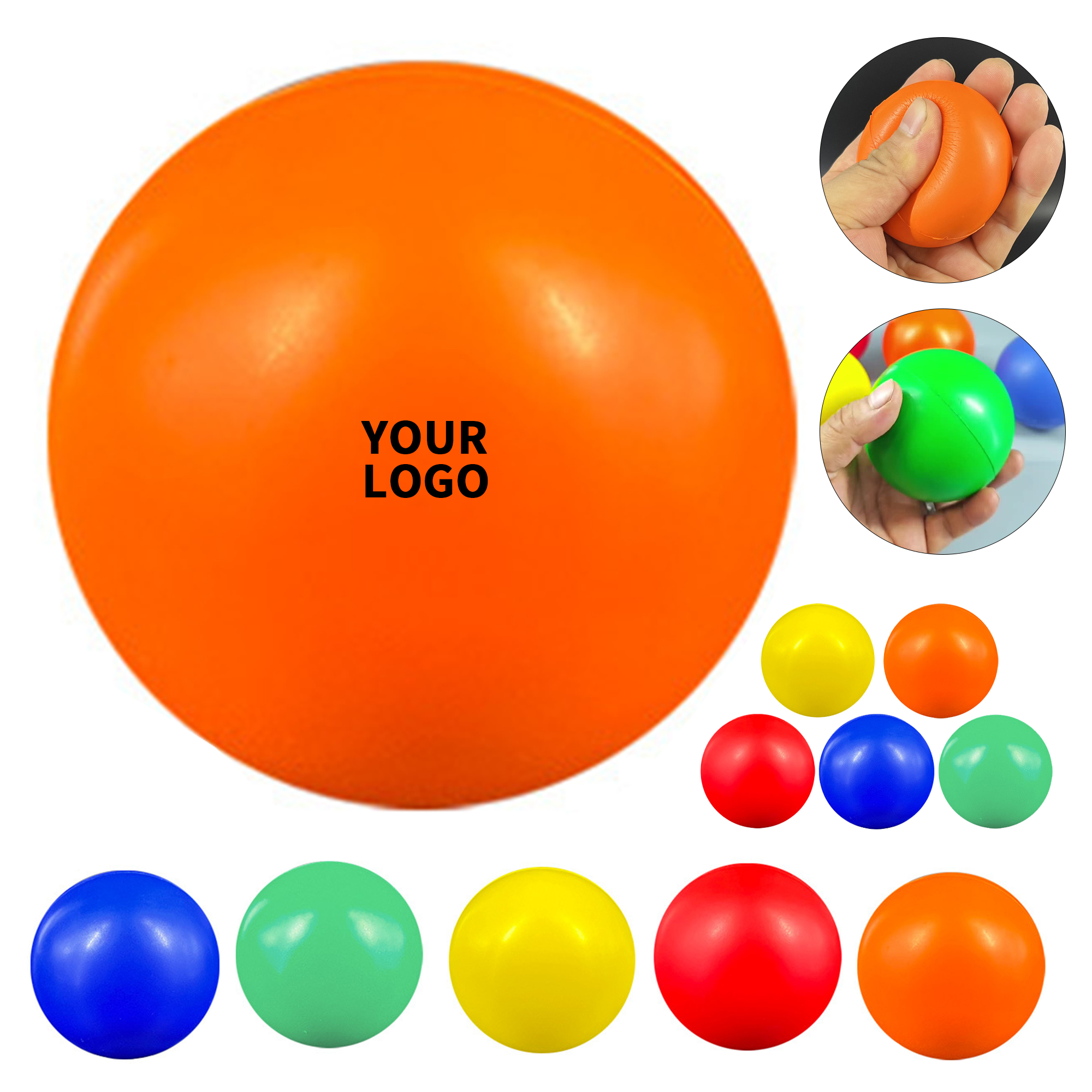 PU Foam Stress Relief Ball 2.5" Diameter 9