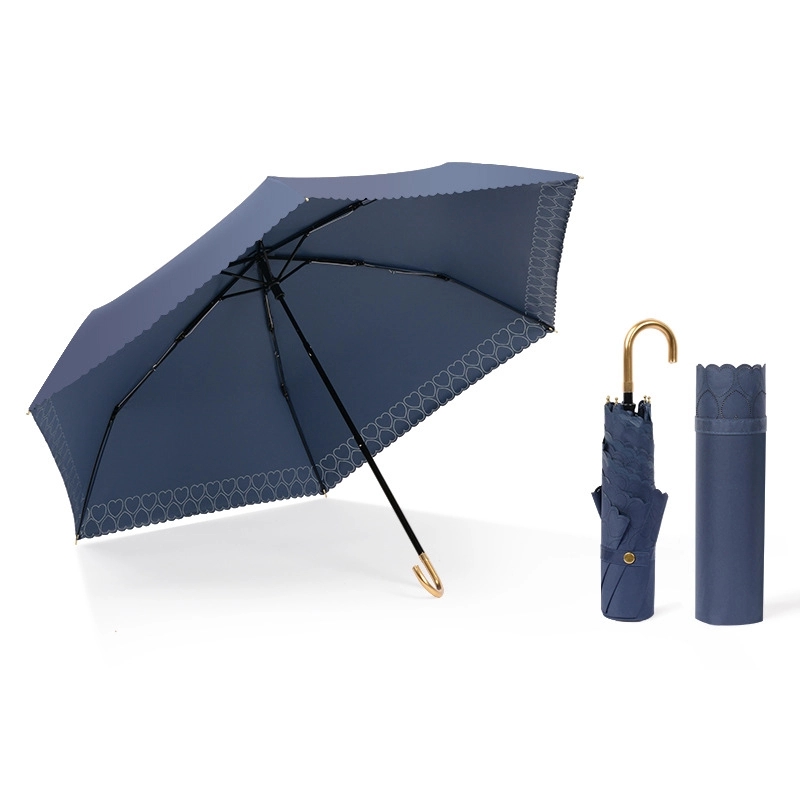 Custom Travel Folding Umbrella for Rain & Sun Protection 2