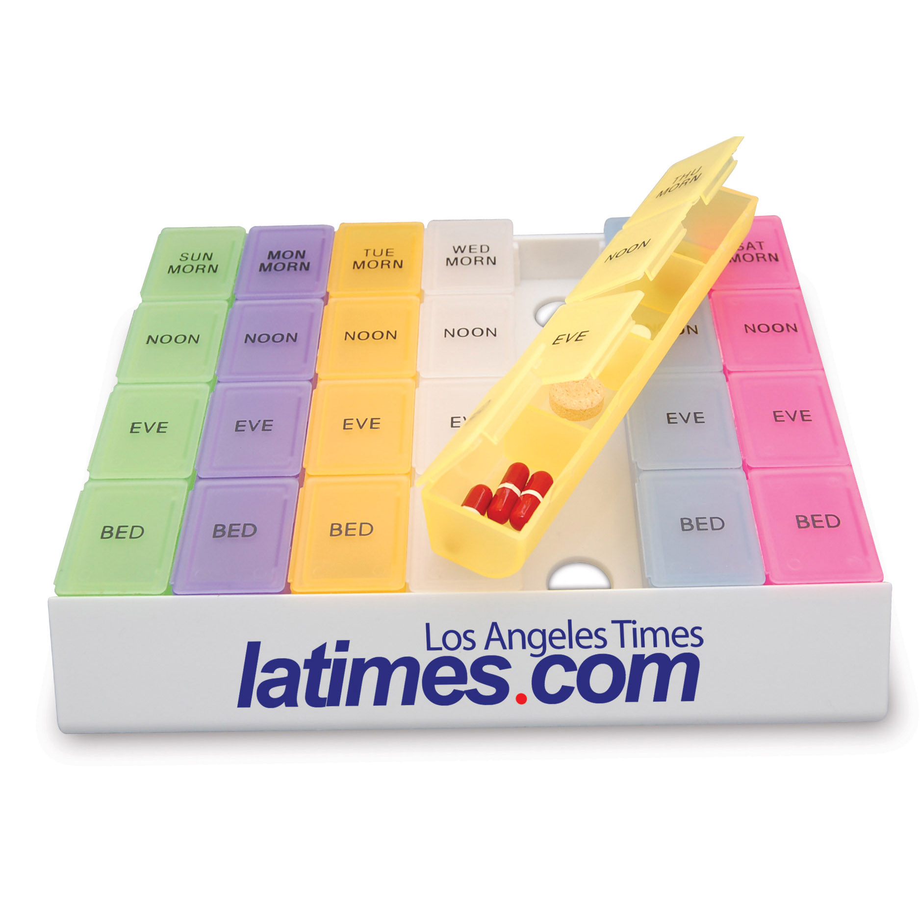 Rainbow Jumbo 24/7 Medicine Tray Organizer 3