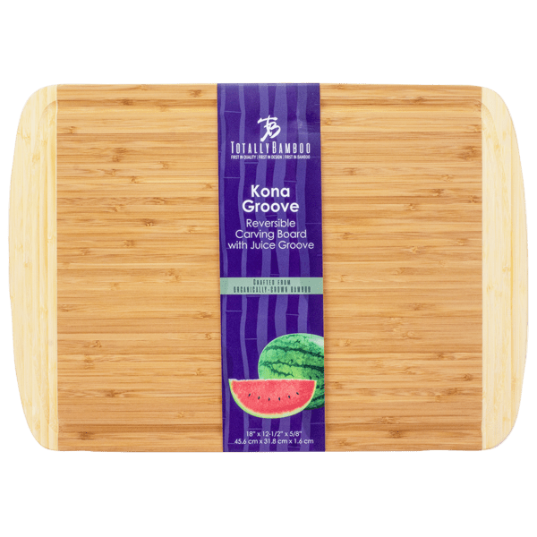 Kona Groove 18" X 12-1/2" Bamboo Cutting Board 3