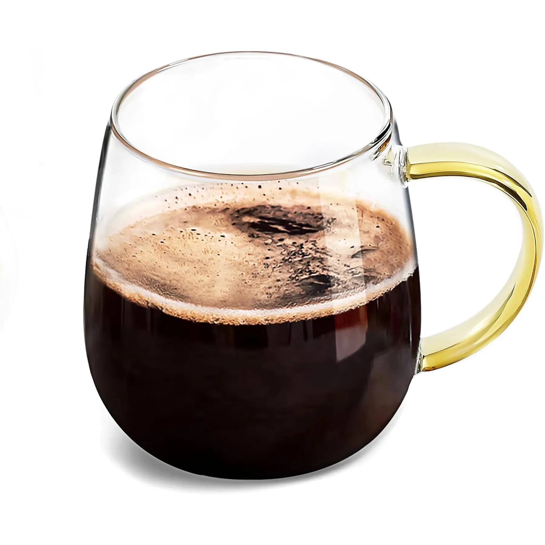 Clear Glass Mug with Multicolor Handle 7