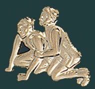 Wrestling Metal Chenille Letter Insignia Pin 1