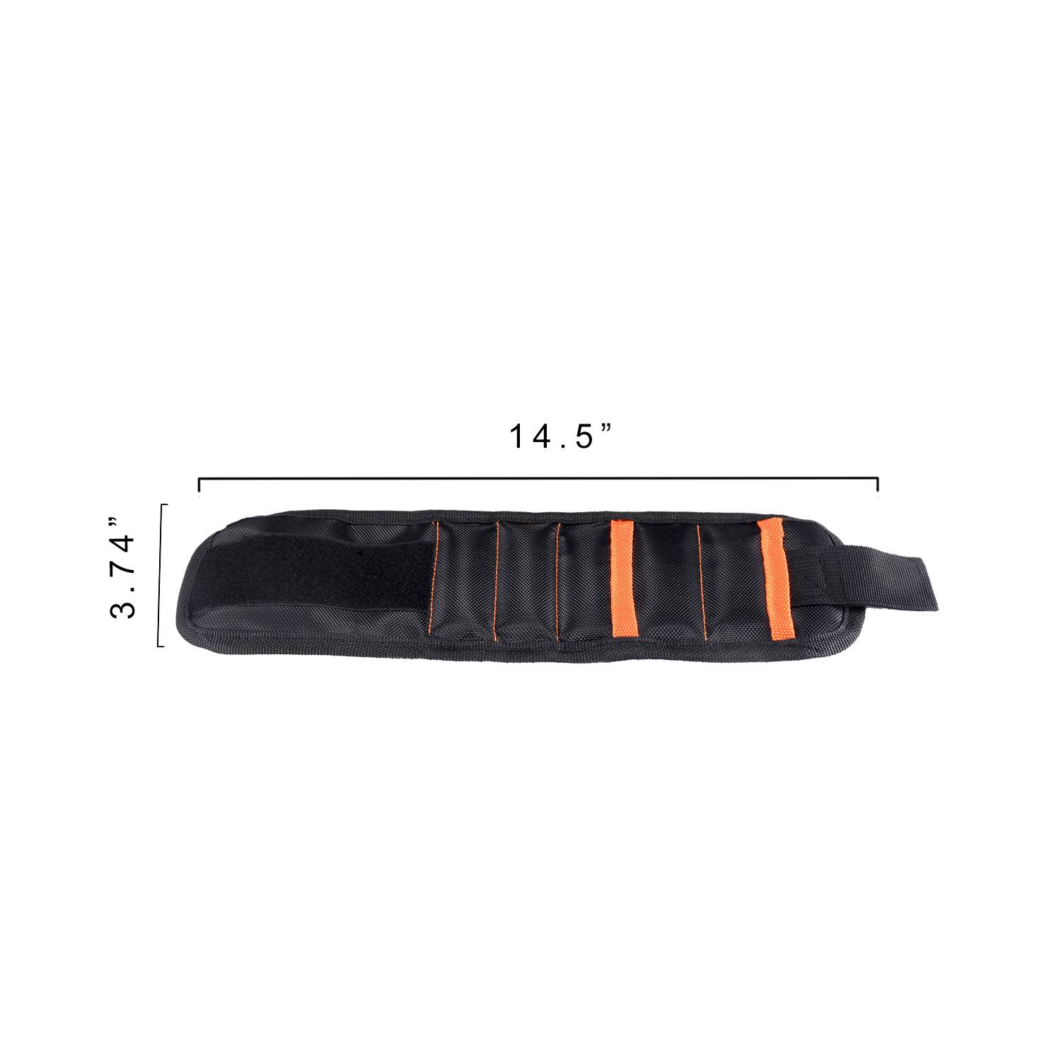 Strong Magnetic Wristband with 2 Pockets 5