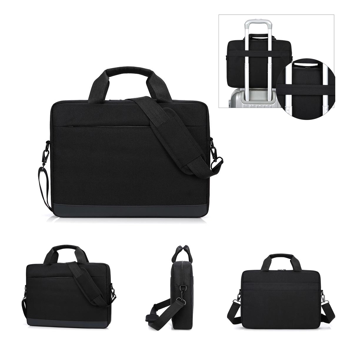 Heathered Laptop Briefcase 2