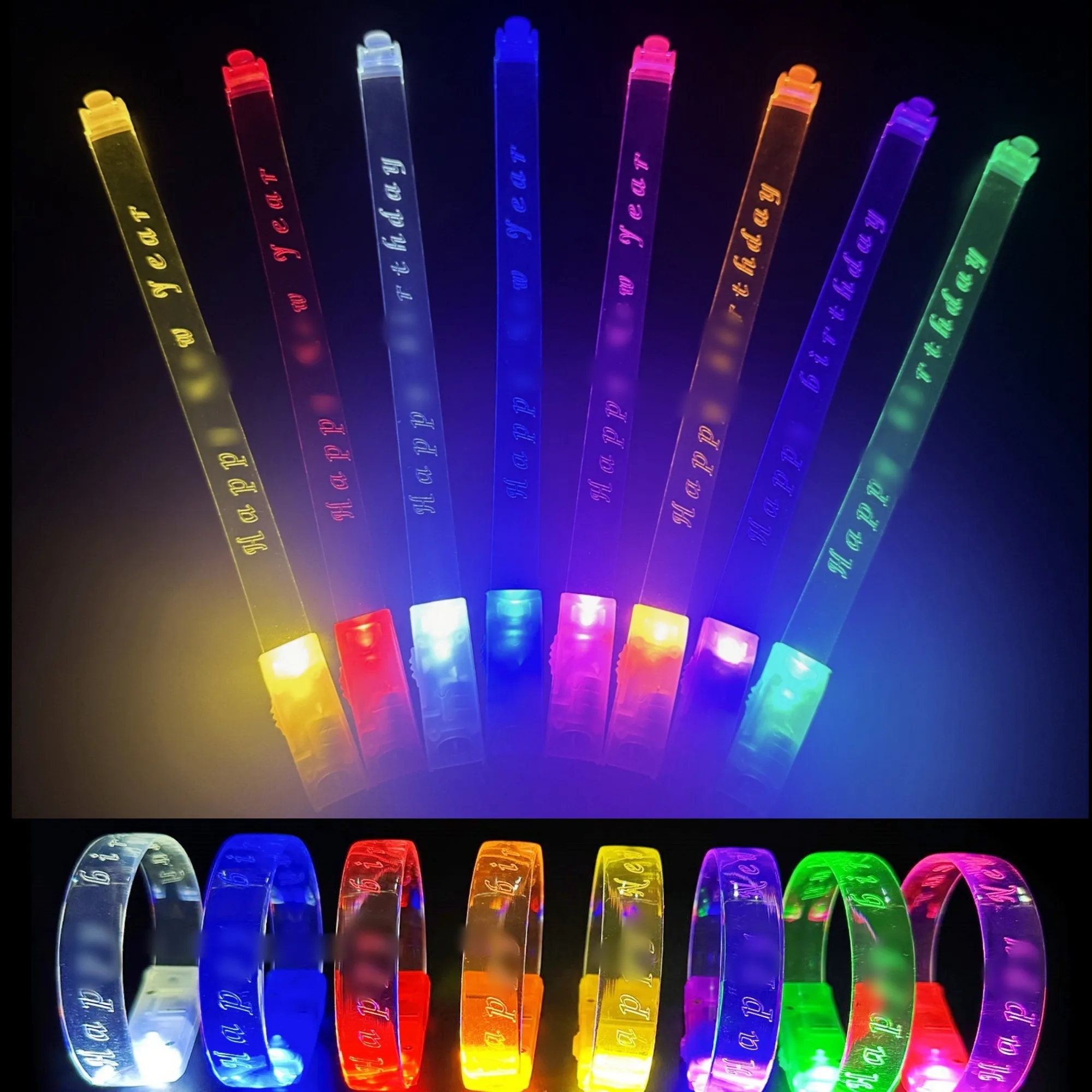 Concert glow bracelets