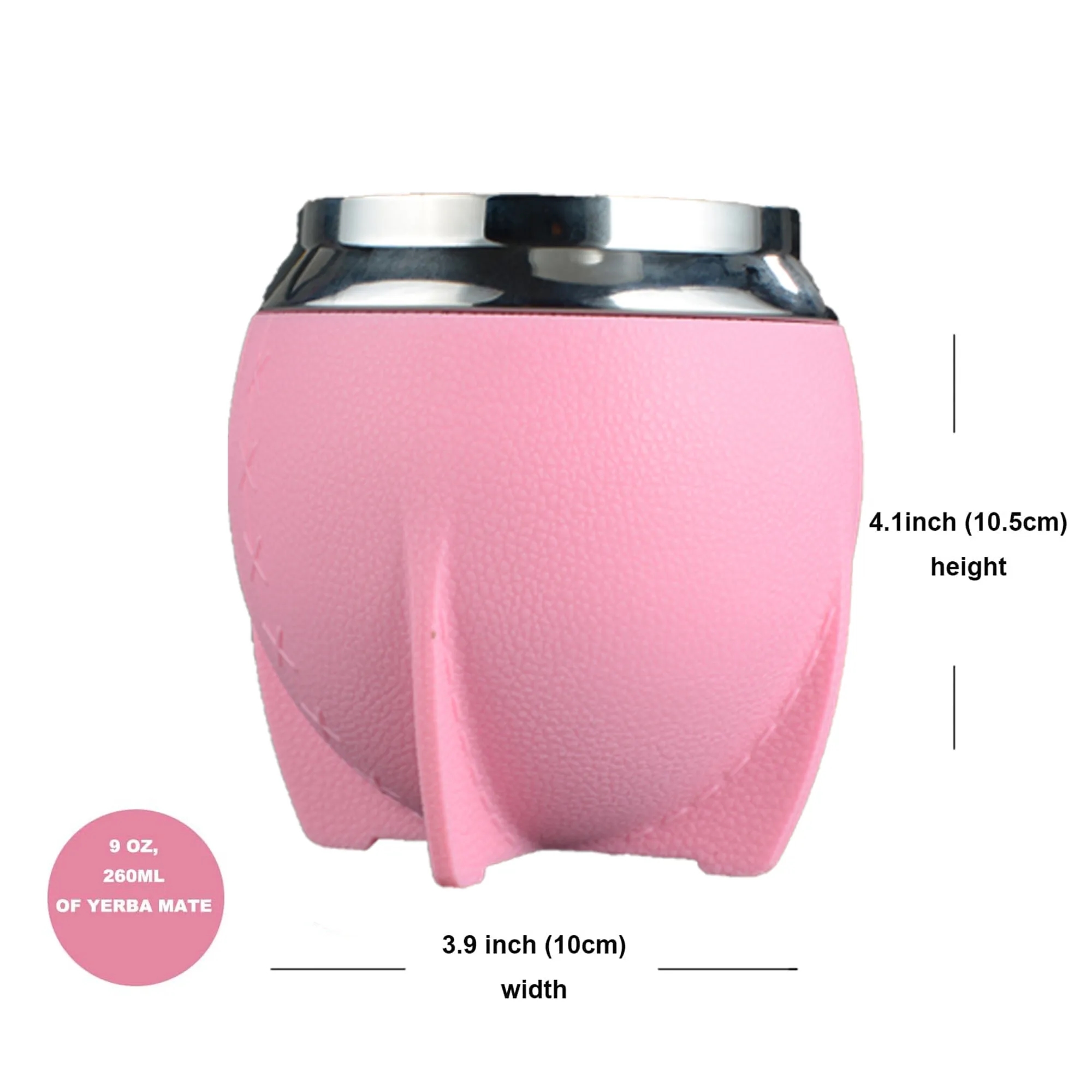 9oz Insulated Stainless Steel Mug with Straw 2