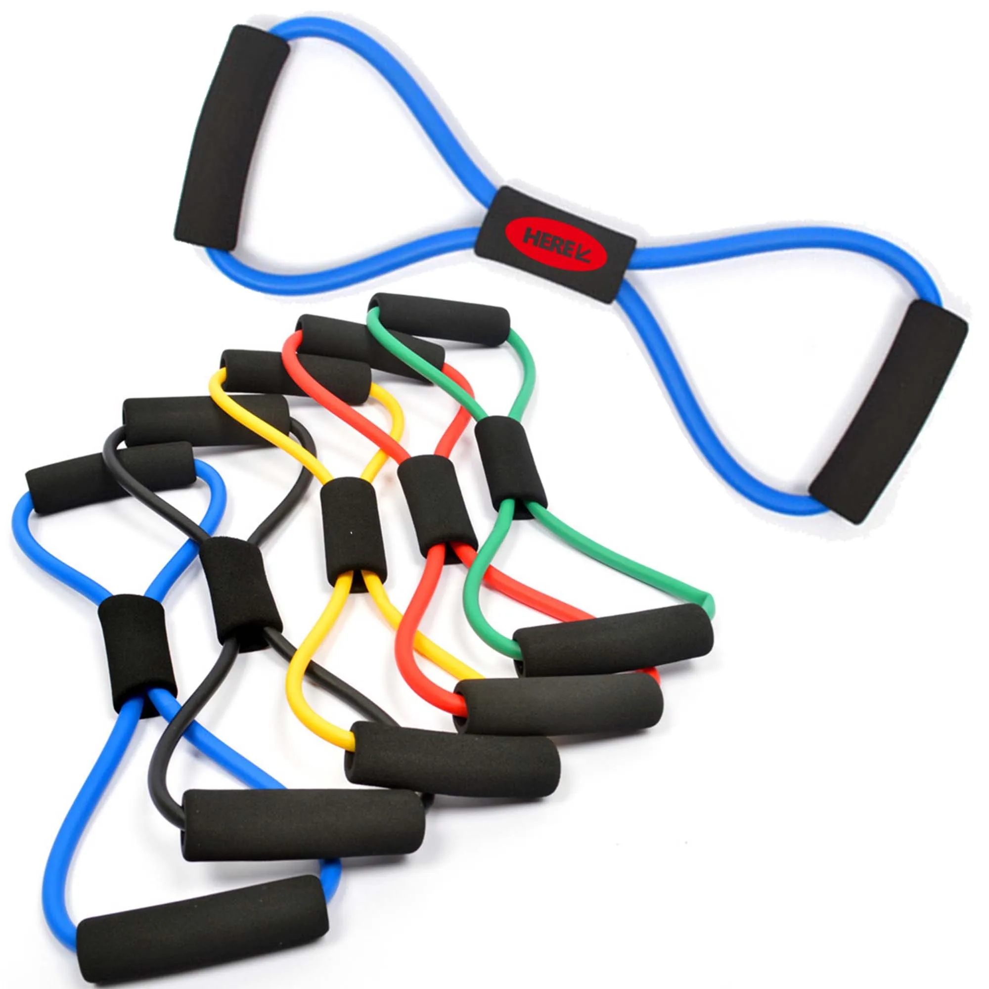 8 Shape Waist Workout Elastic Resistance Band 3