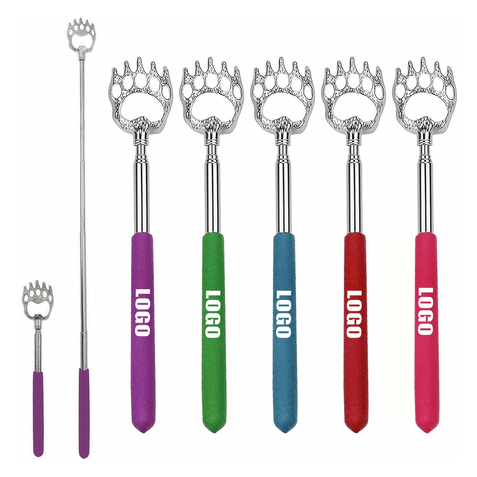 Extendable Telescopic Bear Claws Stainless Steel Back Scrat 2