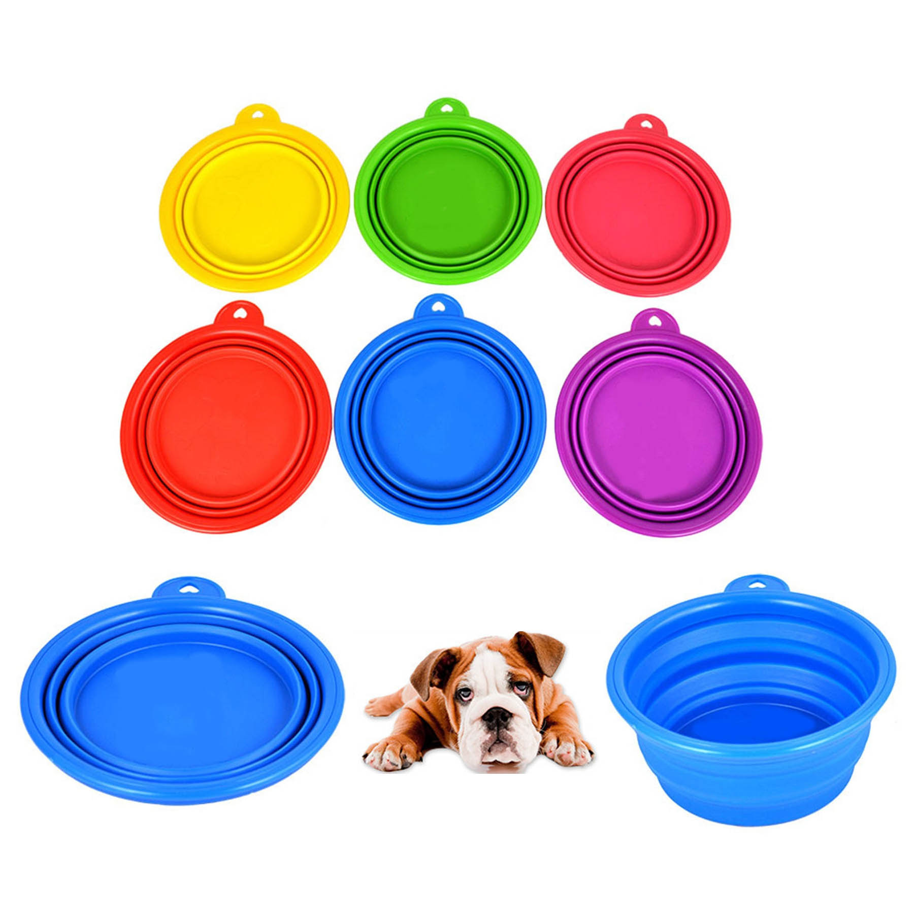 Portable Folding Silicone Pet Bowl 2