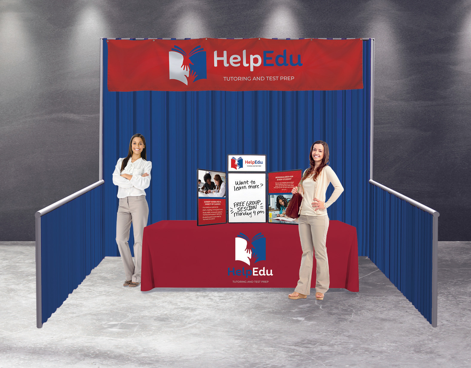 120"W x 24"H Pipe and Drape Header Kit 2