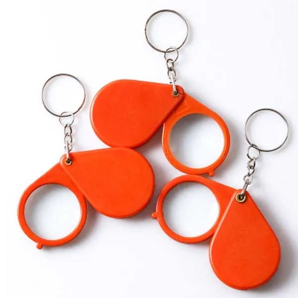 Folding Portable Pocket Reading Keychain10X Magnifier 3