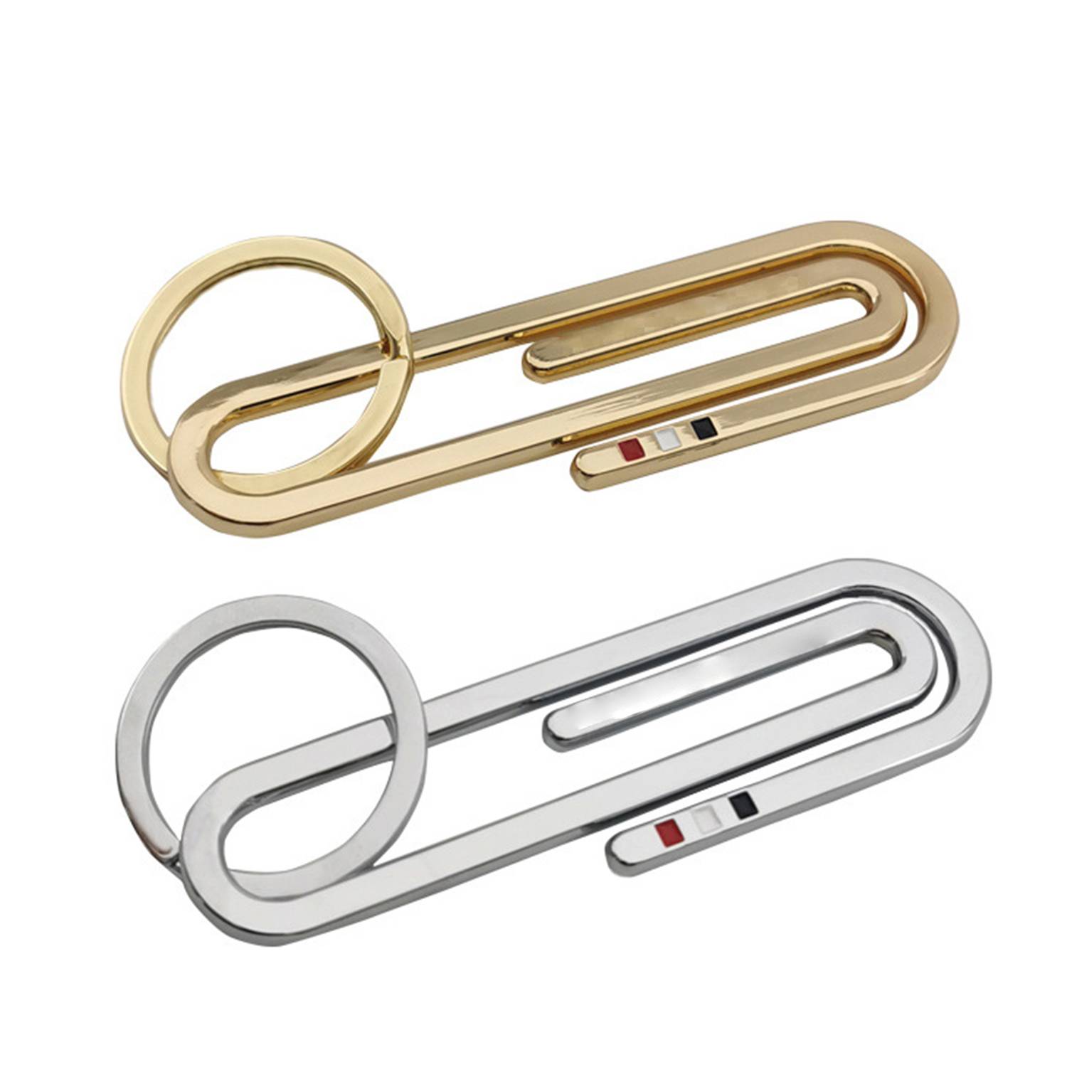Zinc Alloy Paperclip Keychain 7