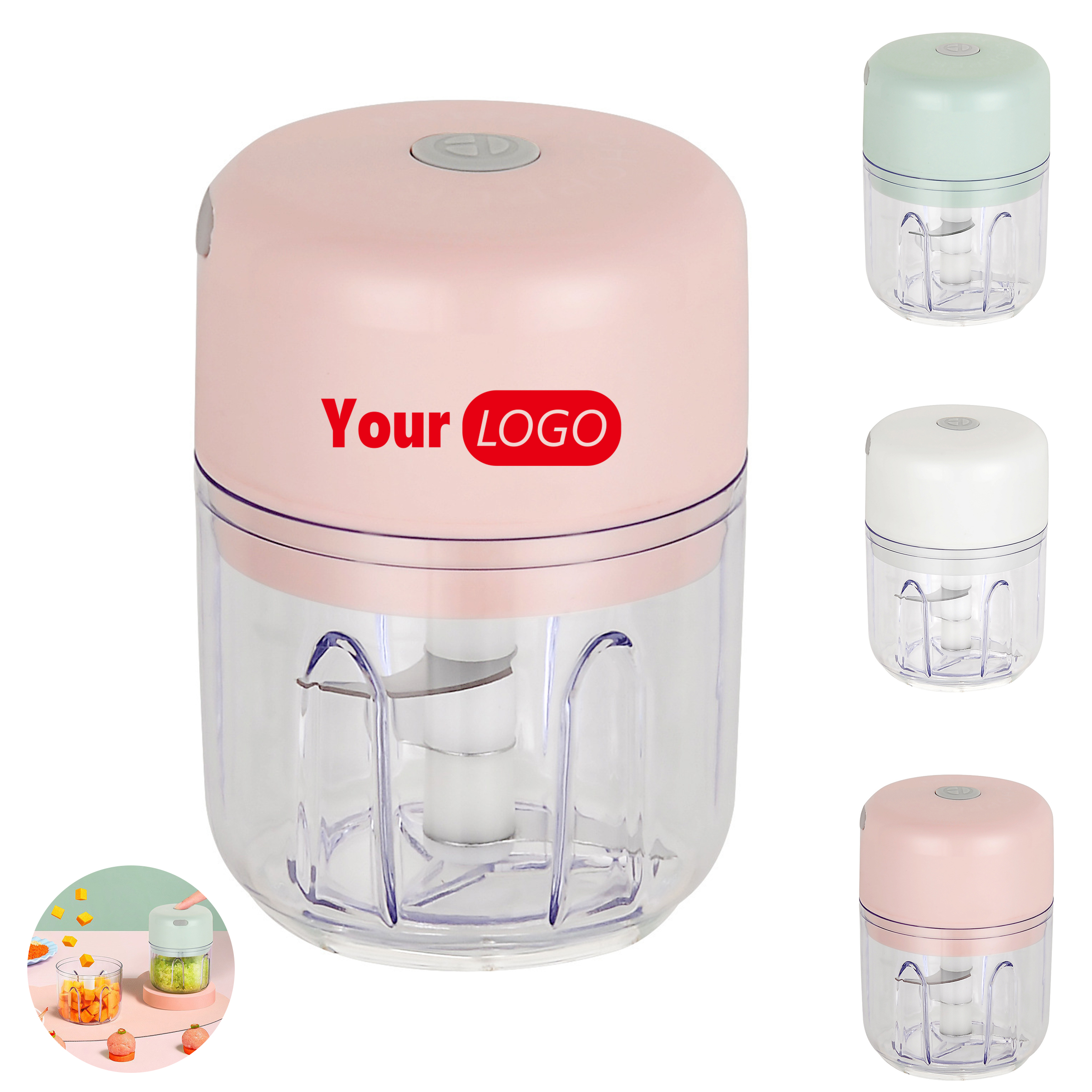 8.45oz Portable Blender with 3-Blade Knife 2