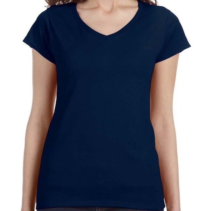 Gildan SoftStyle® Ladies 4.5 Oz. Junior Fit V-Neck T-Shirt 5