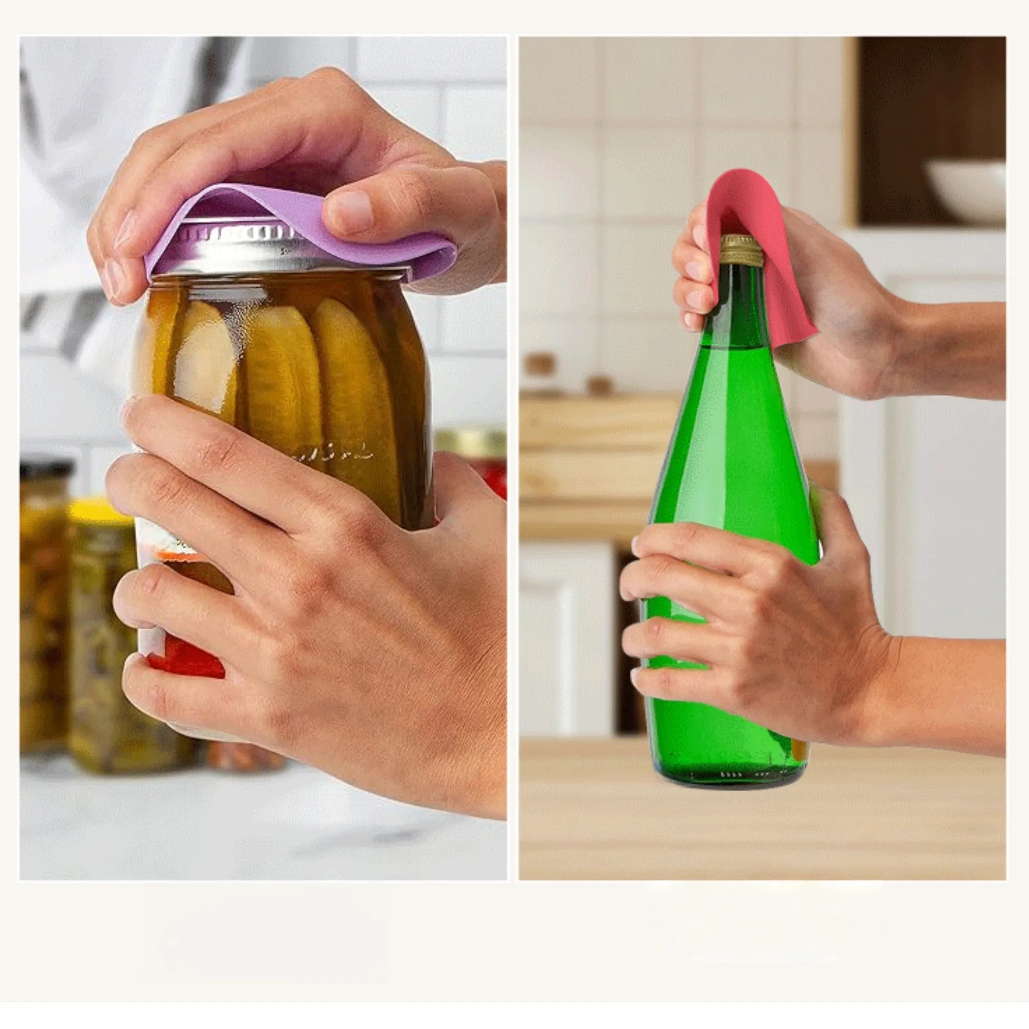 2 in 1 Silicone Drink Coaster Jar Opener Heat Resistant 4