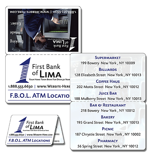 Bank Wallet Card - 3.5x4.5 Bi-Fold - 14 pt. 4