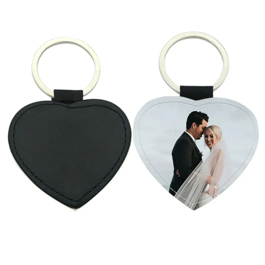 Heart Leather Keychain 1