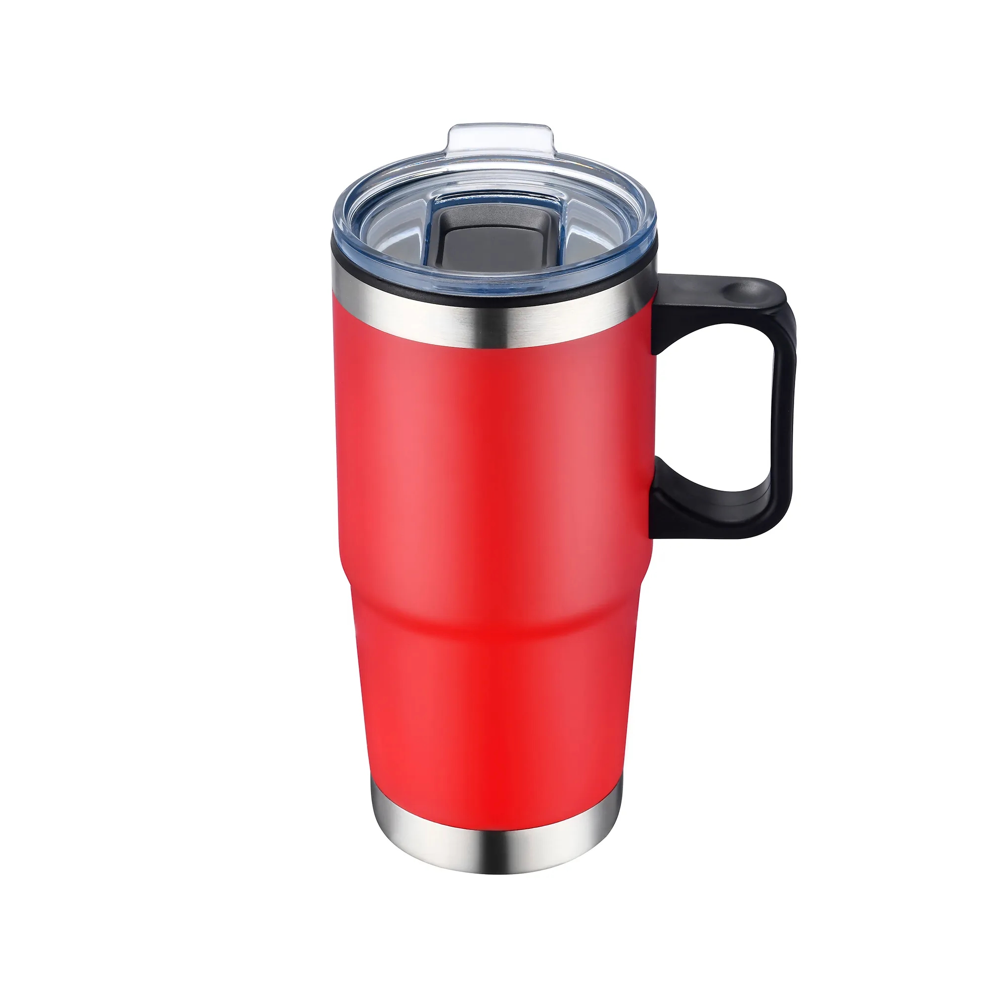 24oz Double Wall SS / PP Mug with Clear Closure Lid and Hand 3